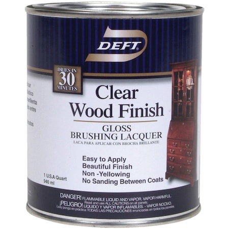 Deft Gloss Quart 100 Sq. Ft./Qt. Lacquer DFT010/04